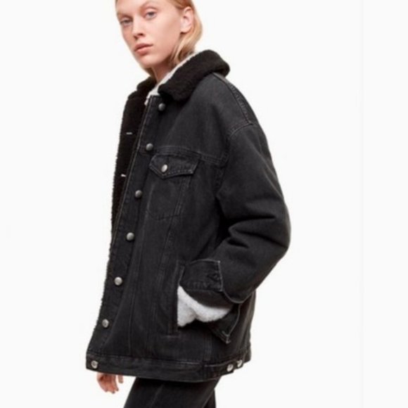 Aritzia Wilfred Free Hartnett Fleece Lined Jacket - Picture 1 of 12